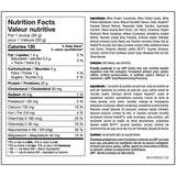 North Coast Naturals Boosted Immuno Whey Protein Chocolate Nutrition Facts SupplementSource.ca 
