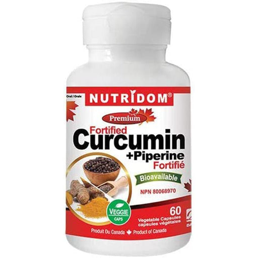 Nutridom Curumin + Piperine 60 Vcaps - SupplementSource.ca