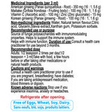 Nutridom Ginseng Plus Immunity Booster nutritional panel - SupplementSource.ca