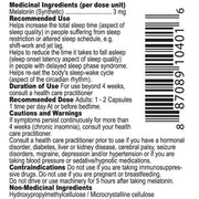 Nutridom MELATONIN 3mg, 60 caps - SupplementSource.ca