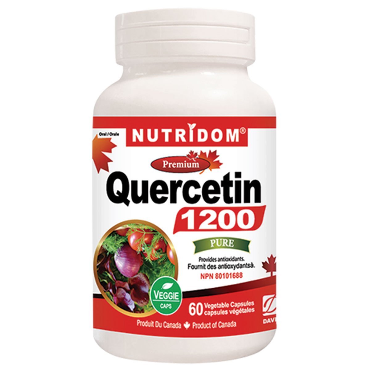 Nutridom QUERCETIN, 60 Vcaps - SupplementSource.ca
