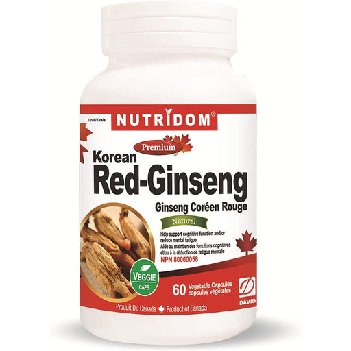 Nutridom Korean Red-Ginseng 60 Vcaps - SupplementSource.ca