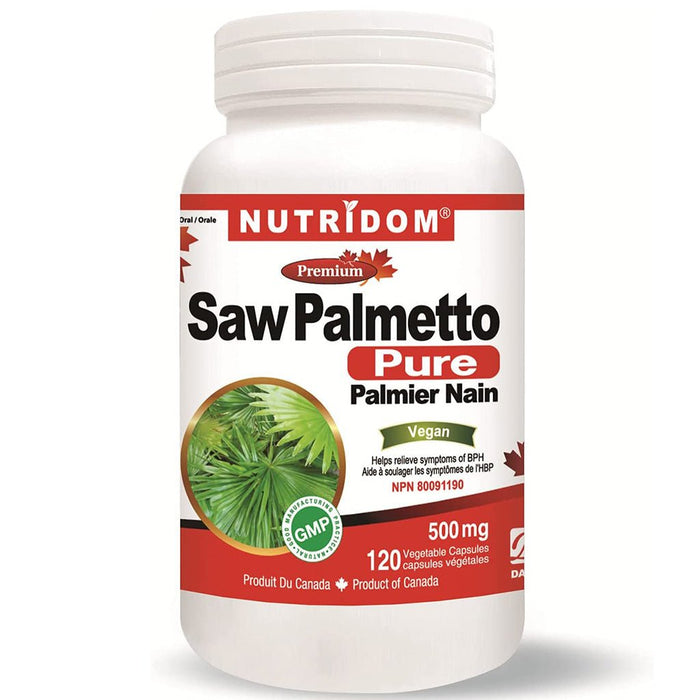 Nutridom Saw Palmetto 120 Vcaps - SupplementSource.ca