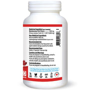 Nutridom Montmorency Tart Cherry 10000, 120 VCaps Nutrition Panel - SupplementSource.ca