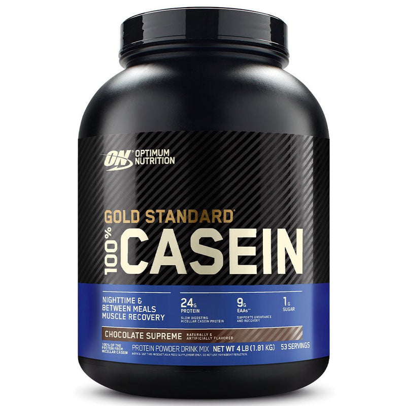 Optimum Nutrition Casein 4lbs Chocolate Supreme - SupplementSource.ca