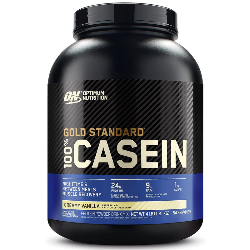 Optimum Nutrition Casein 4lbs Creamy Vanilla - SupplementSource.ca