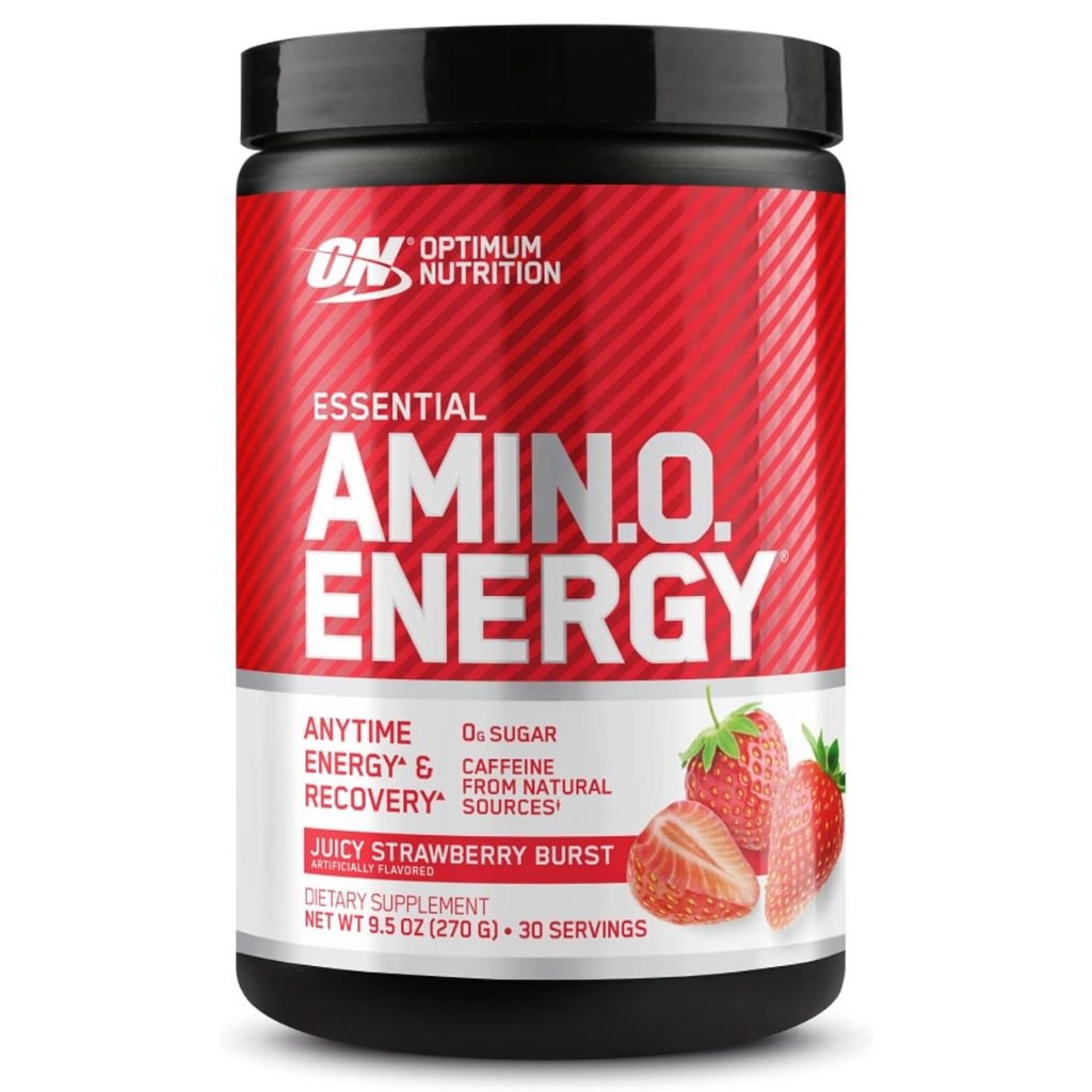 Optimum Nutrition ESSENTIAL AMINO ENERGY, 30 Servings Juicy Strawberry Burst Supplementsource.ca