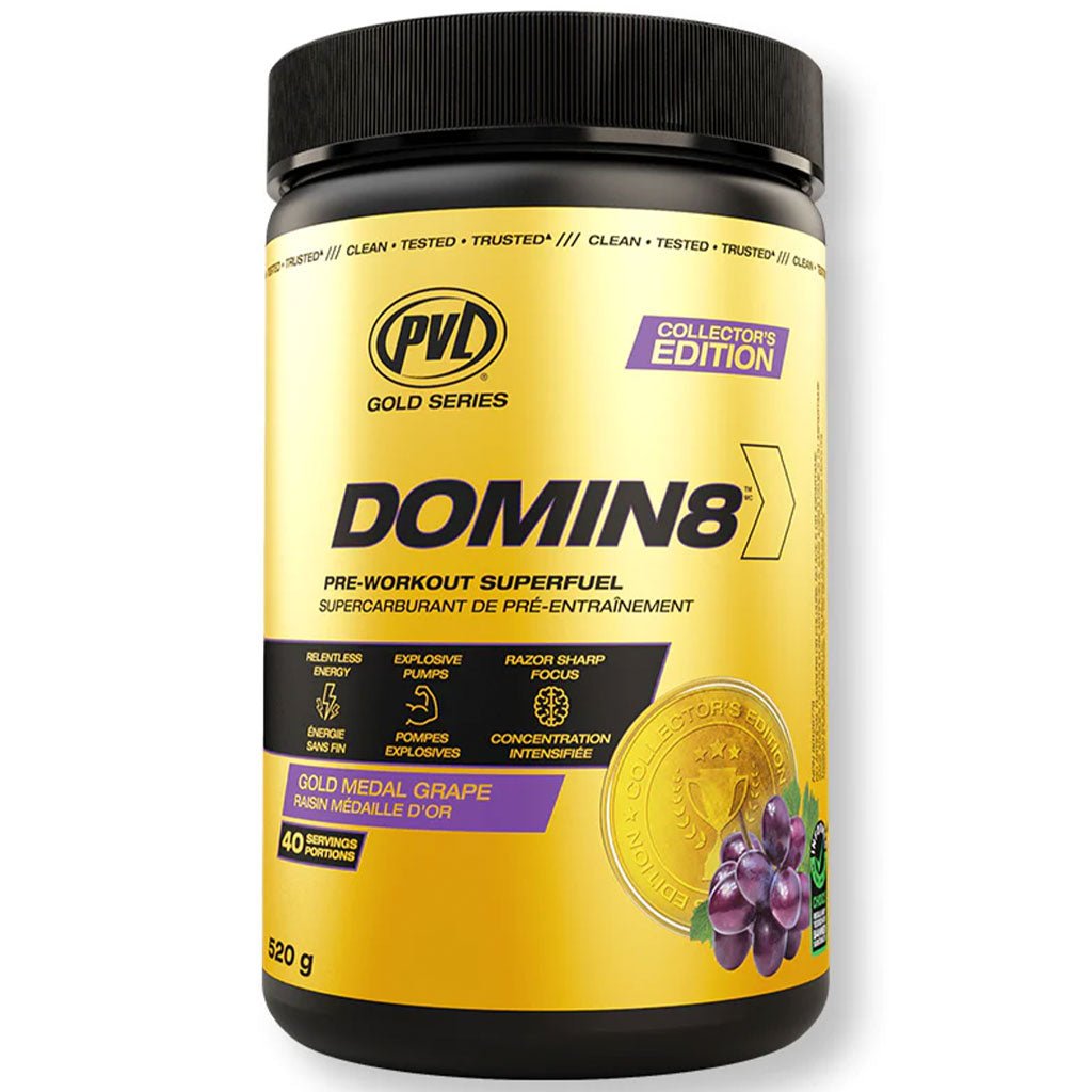 PVL DOMIN8 Preworkout (520g), 40 Servings SupplementSource.ca