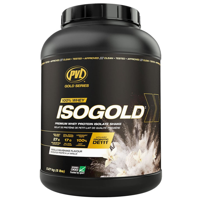 PVL IsoGold 5lbs Vanilla Milkshake - SupplementSource.ca