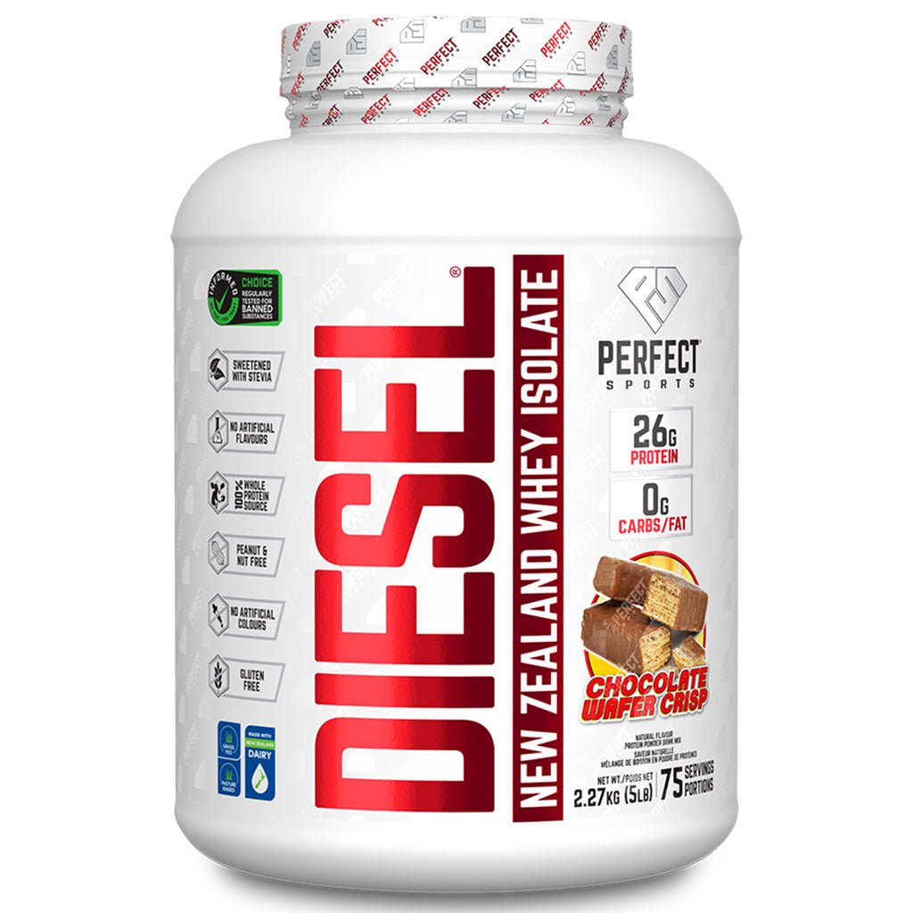 Perfect Sports Diesel Protein, 5lb Chocolate Wafer Crisp - SupplementSource.ca