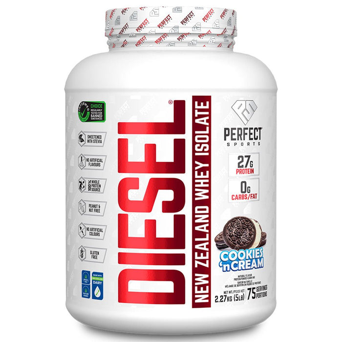 Perfect Sports Diesel Protein, 5lb Cookies 'n Cream - SupplementSource.ca