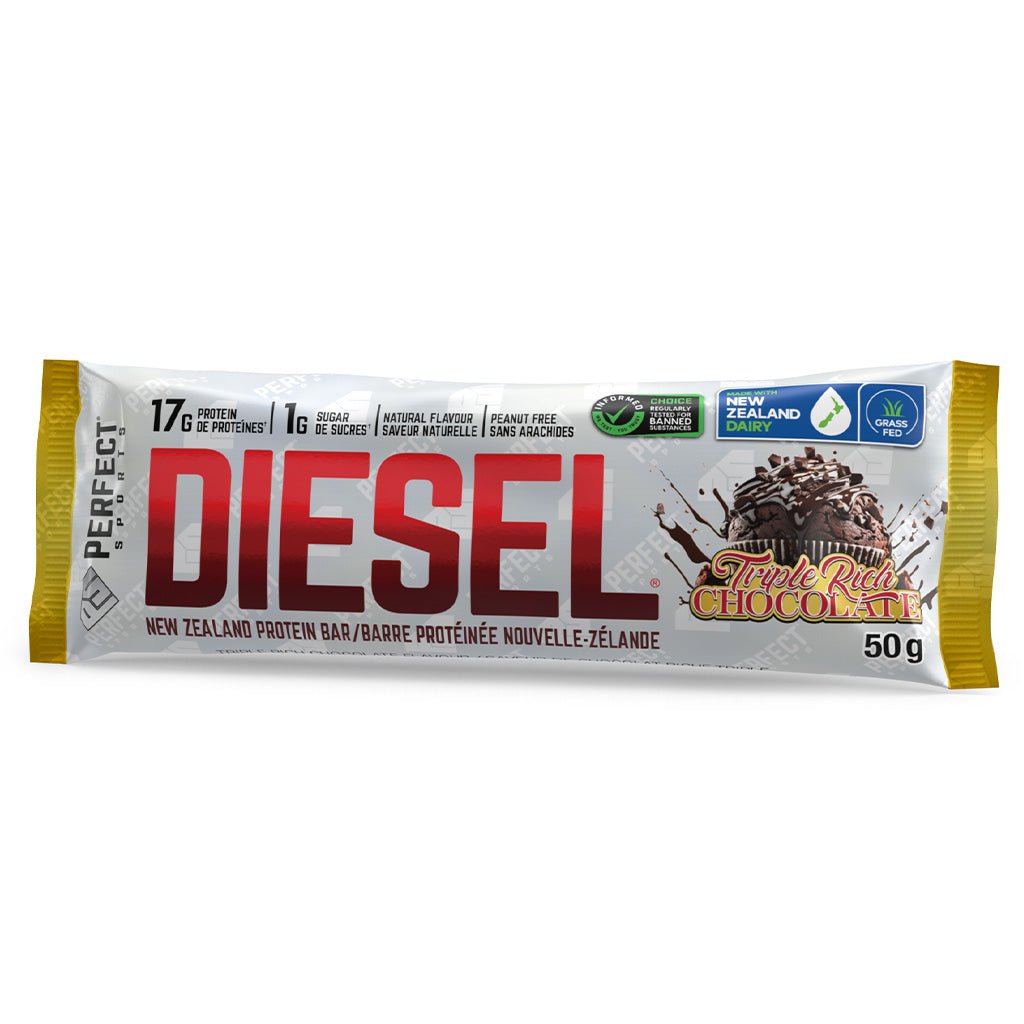 Perfect Sports Diesel Bar, Single Bar Triple Rich Chocolate - SupplementSource.ca