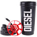 Perfect Sports Diesel Shaker Bottle 700ml Black Open - SupplementSource.ca