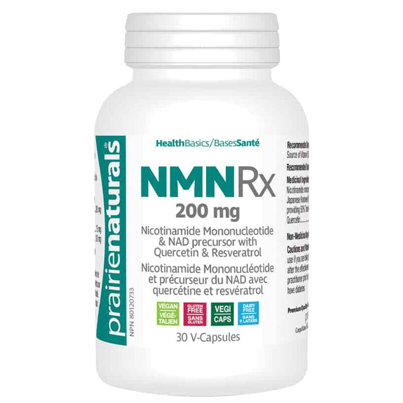 Prairie Naturals NMNRx (200mg), 30 VCaps