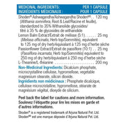 Progressive Ashwagandha Sleep Complex, 30 VCaps Nutrition Panel - SupplementSource.ca