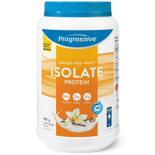 Progressive Grass-Fed Whey Isolate Protein 850g Vanilla Delight - SupplementSource.ca