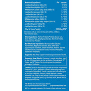 Progressive Perfect Probiotic 30 Billion, 60 VCaps Nutrition Panel - SupplementSource.ca