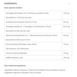 Progressive RESILIENT MIND, 60 Vcaps Nutritional Panel - SupplementSourceca