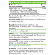 Progressive CURCUMIN TURMERIC, 30 Vcaps Nutritional Panel - SupplementSourceca