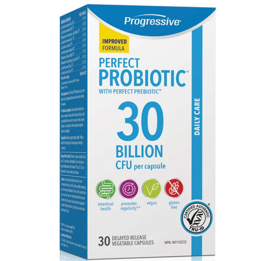 Progressive Perfect Probiotic Daily Care 30 Billion 30 Vcaps - SupplementSource.ca