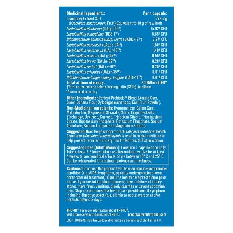 Progressive PERFECT PROBIOTIC Women's Support, 30 BILLION SupplementSource.ca