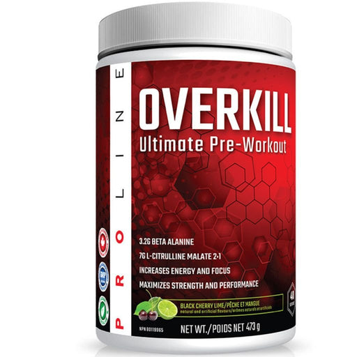Overkill Ultimate Pre-Workout Black Cherry Lime - SupplementSource.ca