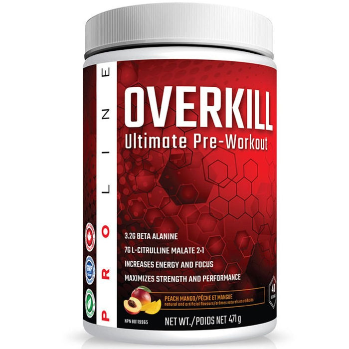 Overkill Ultimate Pre-Workout Peach Mango - SupplementSource.ca