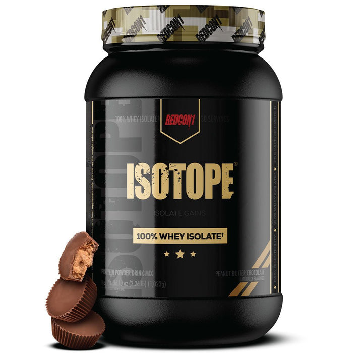 RedCon1 ISOTOPE 100% Whey Isolate, 2lbs Peanut Butter Chocolate - SupplementSource.ca