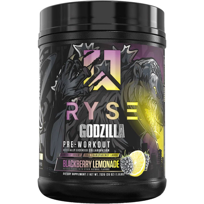 Ryse Godzilla Pre-Workout, 40 Servings Blackberry Lemonade - SupplementSource.ca