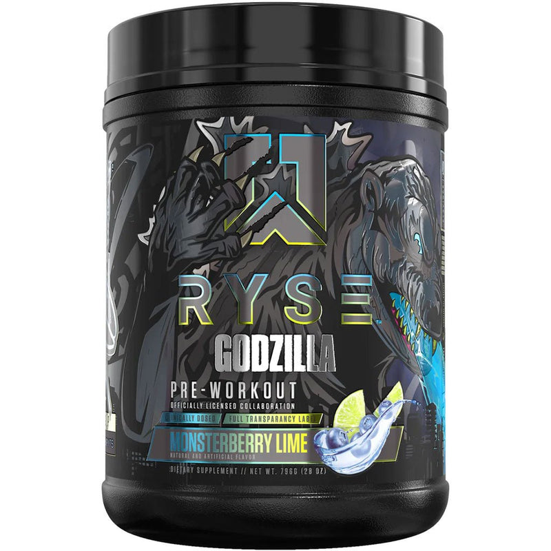 Ryse Godzilla Pre-Workout, 40 Servings Monsterberry Lime - SupplementSource.ca