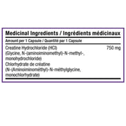 SD Pharmaceuticals CREATINE HCL, 120 Caps Nutritional Panel - SupplementSourceca