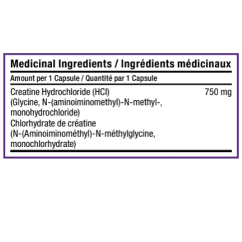 SD Pharmaceuticals CREATINE HCL, 120 Caps Nutritional Panel - SupplementSourceca