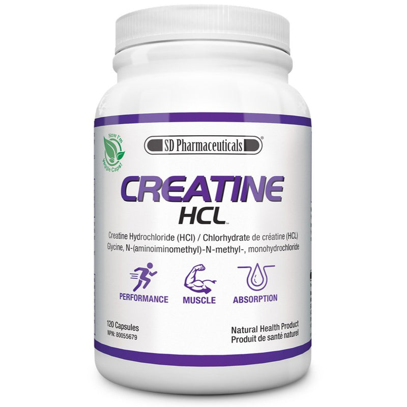 SD Pharmaceuticals CREATINE HCL, 120 Caps - SupplementSourceca