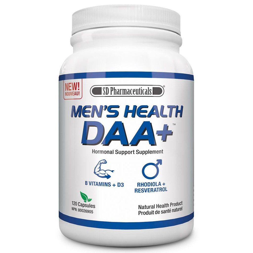 SD Pharmaceuticals MEN'S HEALTH DAA+, 120 Caps - SupplementSource.ca
