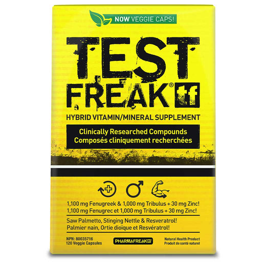 SD Pharmaceuticals Test Freak 120 Veggie Caps - SupplementSource.ca