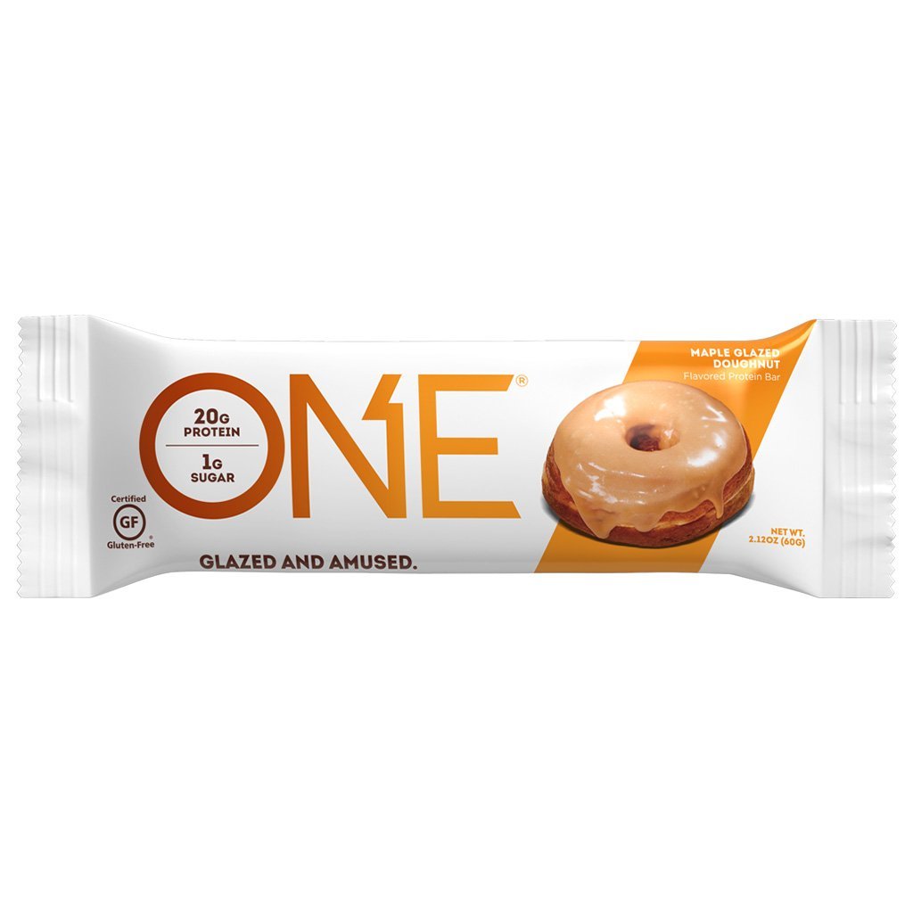 ONE Brand One Protein Bar Maple Glazed Donut Single Bar - SupplementSource.ca