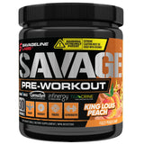 SavageLine Labs Savage Pre-Workout 30 Servings King Louis Peach - SupplementSource.ca