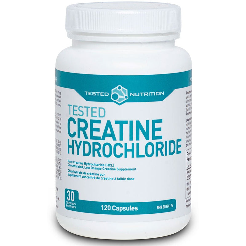 Nutrition testée CREATINE HCL, 120 capsules