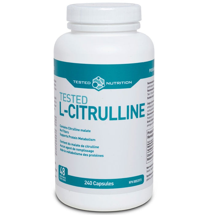 Tested Nutrition L-CITRULLINE, 240 Caps - SupplementSourceca