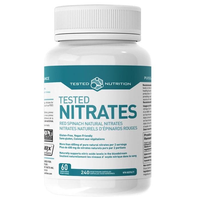 NITRATES nutritionnels testés, 240 VCaps