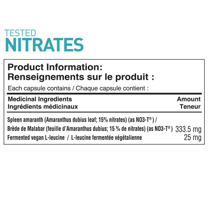 NITRATES nutritionnels testés, 240 VCaps