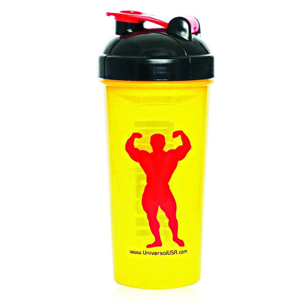 Universal Nutrition SHAKER CUP, 700ml Yellow/Black SupplementSource.ca