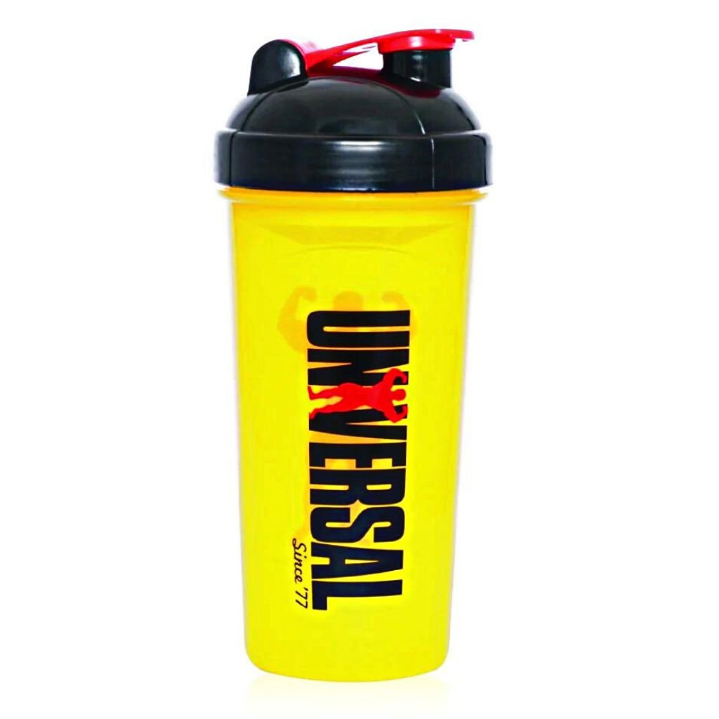 Universal Nutrition SHAKER CUP, 700ml Yellow/Black SupplementSource.ca