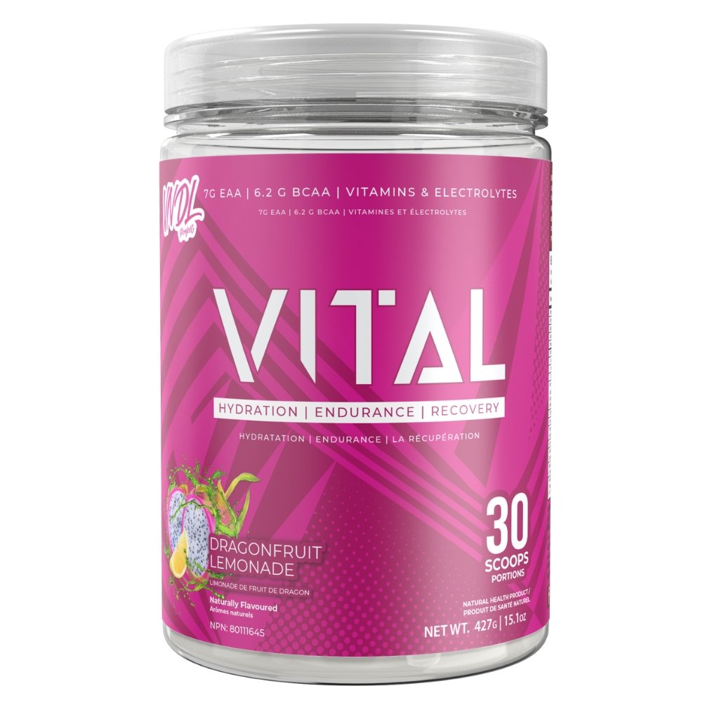  VNDL Vital EAA 30 Servings Dragonfruit Lemonade Supplementsource.ca