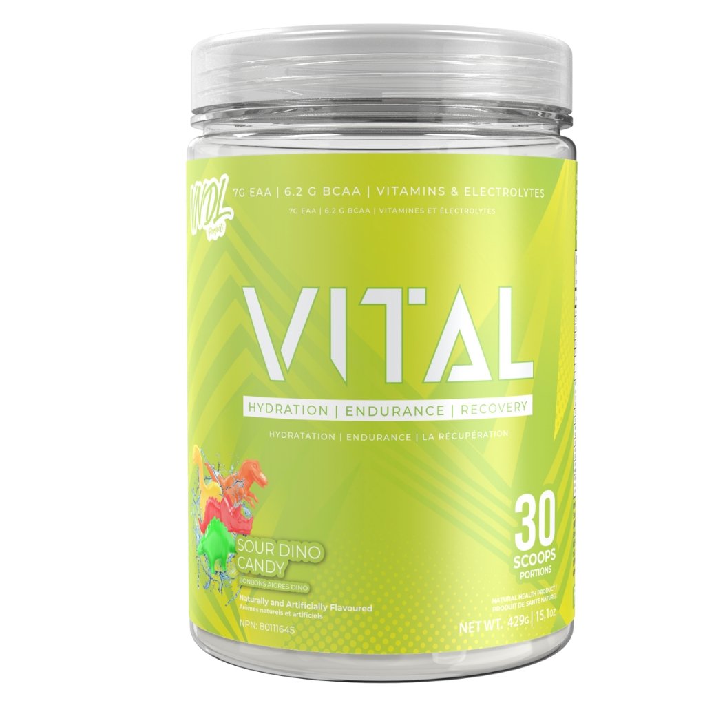  VNDL Vital EAA 30 Servings Sour Dino Candy Supplementsource.ca