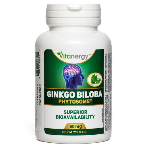Vitanergy GINGKO BILOBA PHYTOSOME 60mg, 60 Capsules - SupplementSource.ca