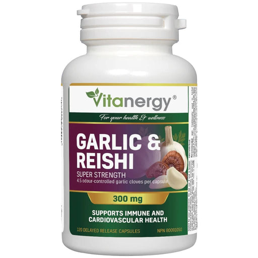 Vitanergy Garlic Reishi Concentrate, 120 Capsules - SupplementSource.ca