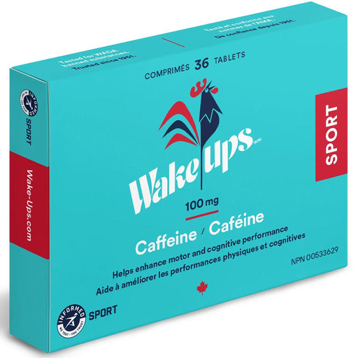 Wake-Ups Sport Certified Caffeine, 100mg x 36 Tablets - SupplementSource.ca