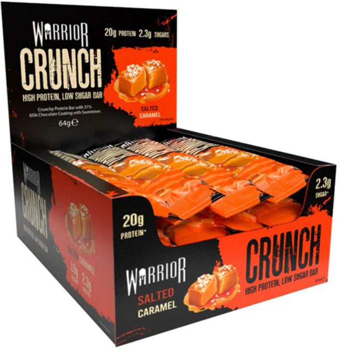Warrior Crunch Bar Box Salted Caramel  - SupplementSource.ca