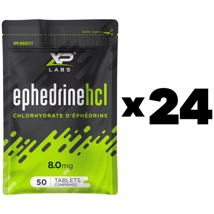 XP Labs EPHEDRINE - 24 x Foil Bags (1200 x 8mg Tabs) - SupplementSource.ca